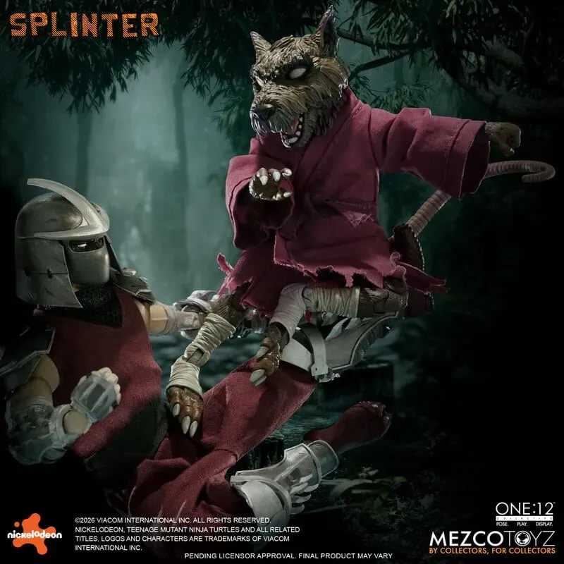 Teenage Mutant Ninja Turtles Splinter Mezco Toyz