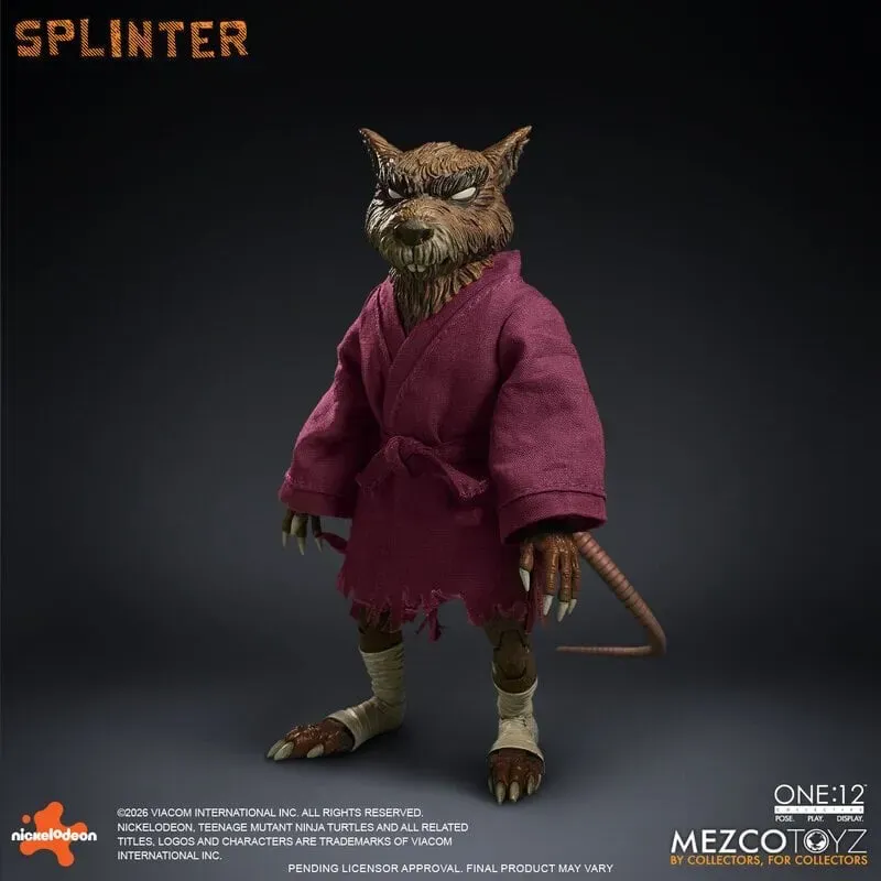 Teenage Mutant Ninja Turtles Splinter Mezco Toyz