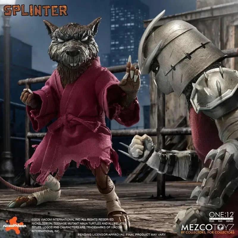 Teenage Mutant Ninja Turtles Splinter Mezco Toyz