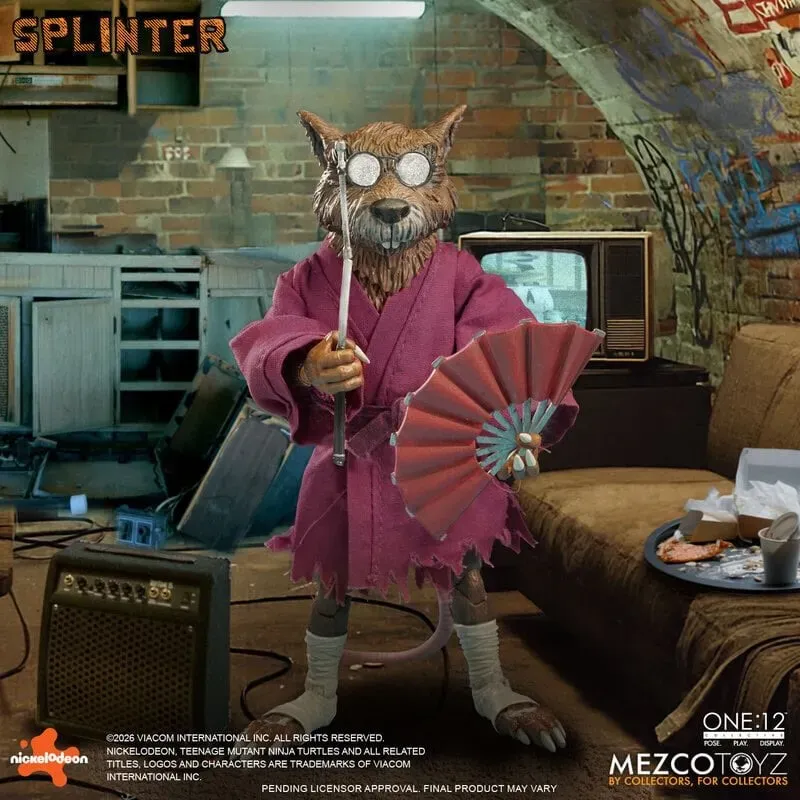 Teenage Mutant Ninja Turtles Splinter Mezco Toyz