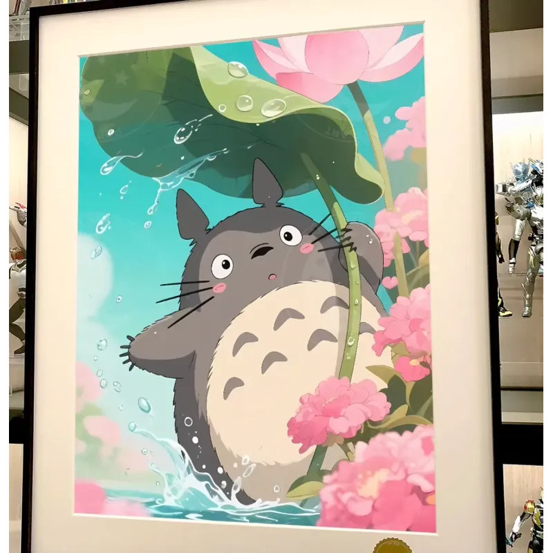 My Neighbour Totoro Lotus Leaf Totoro Decorative Painting XingKong Studio