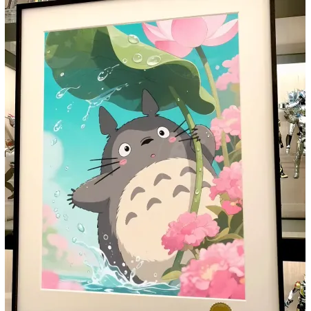 My Neighbour Totoro Lotus Leaf Totoro Decorative Painting XingKong Studio