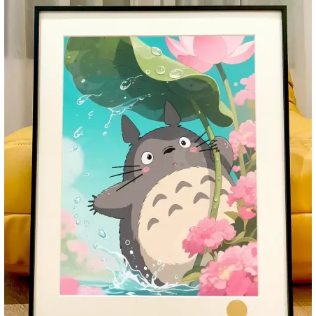 My Neighbour Totoro Lotus Leaf Totoro Decorative Painting XingKong Studio