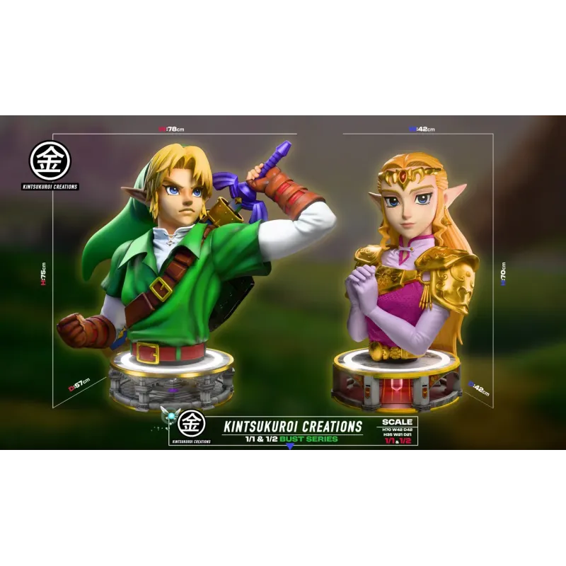 The Legend of Zelda Zelda Princess Bust Kintsukuroi Studio