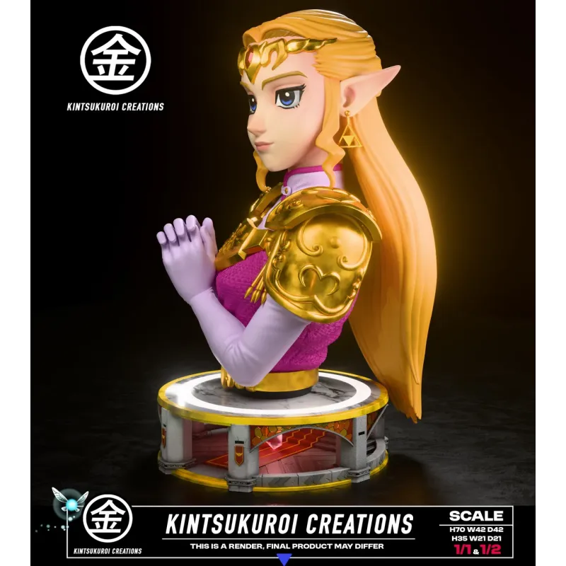 The Legend of Zelda Zelda Princess Bust Kintsukuroi Studio