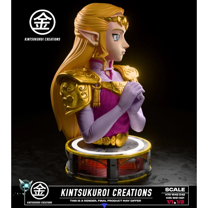 The Legend of Zelda Zelda Princess Bust Kintsukuroi Studio