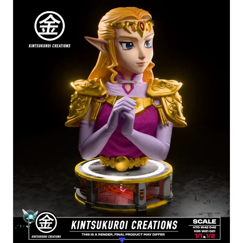 The Legend of Zelda Zelda Princess Bust Kintsukuroi Studio
