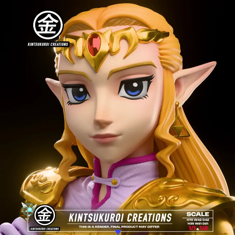 The Legend of Zelda Zelda Princess Bust Kintsukuroi Studio