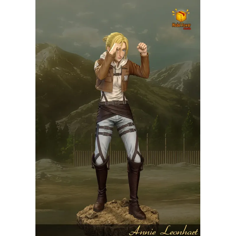 Attack on Titan Fighting pose Annie Leonhart Model Power Studio