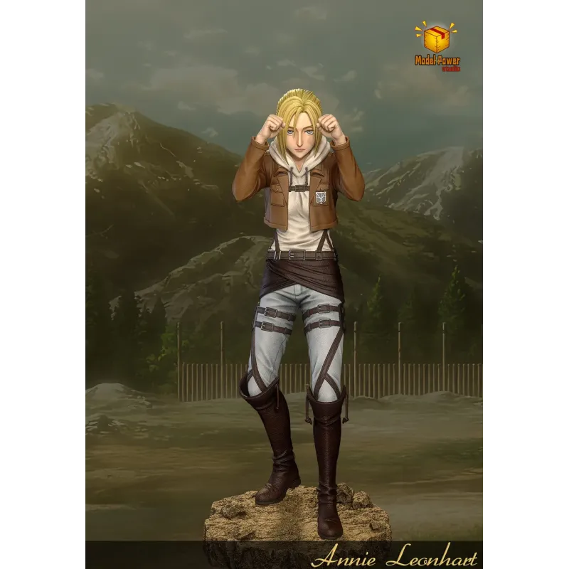 Attack on Titan Fighting pose Annie Leonhart Model Power Studio