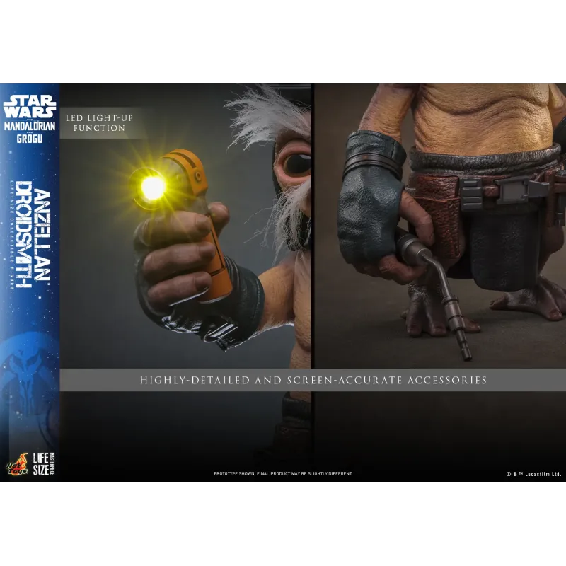 Star Wars: The Mandalorian & Grogu Anzellan Droidsmith Life Size Hot Toys