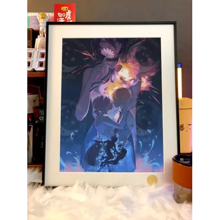 Chainsaw Man Denji and Reze Decorative Painting XingKong Studio