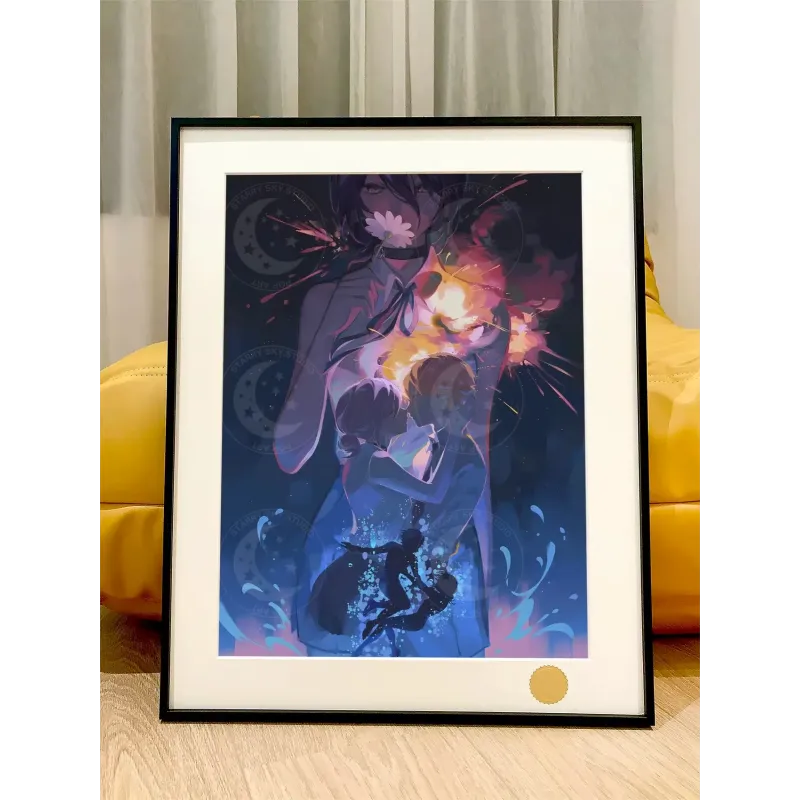 Chainsaw Man Denji and Reze Decorative Painting XingKong Studio