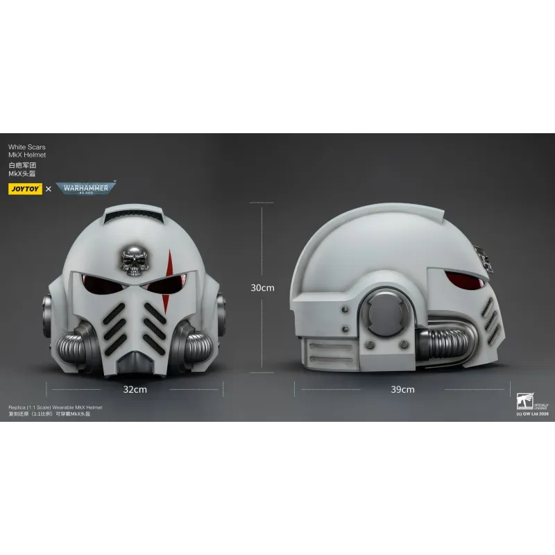 Warhammer 40K White Scars MkX Helmet JOYTOY