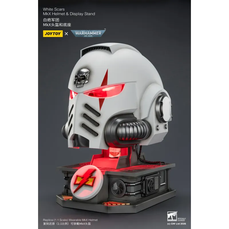 Warhammer 40K White Scars MkX Helmet JOYTOY