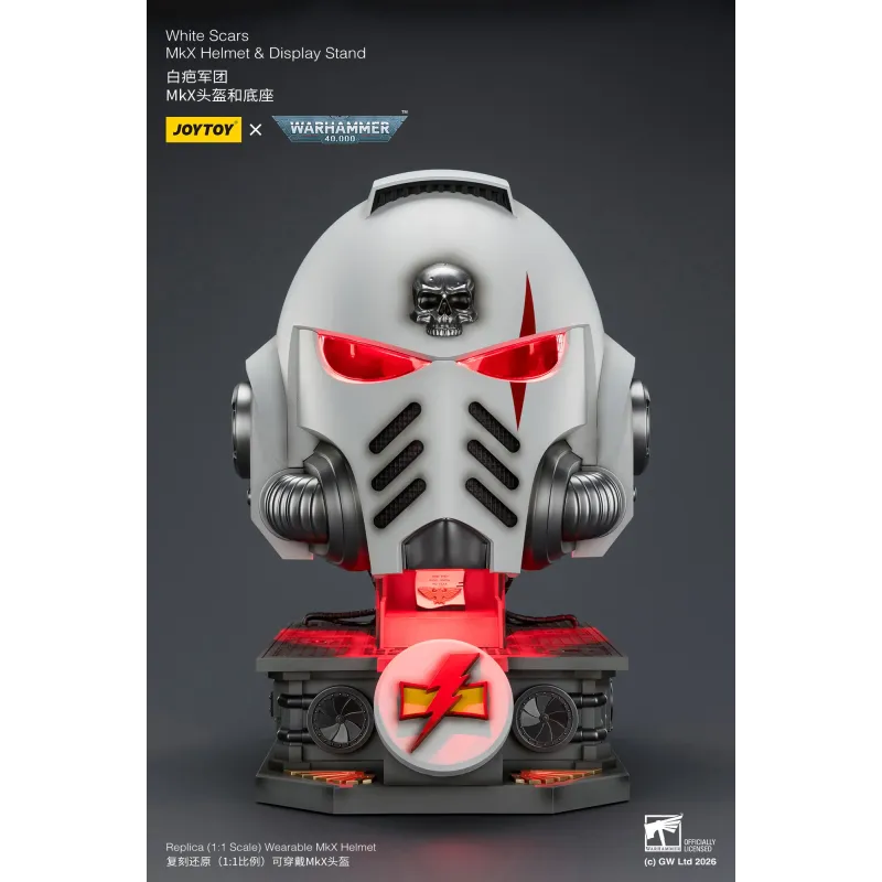 Warhammer 40K White Scars MkX Helmet JOYTOY