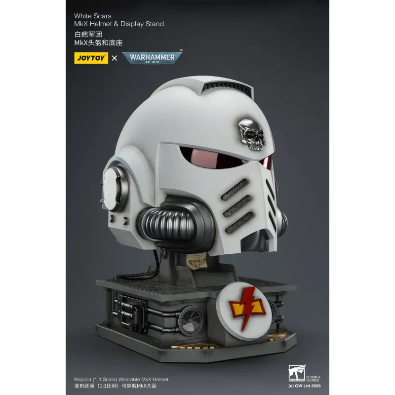 Warhammer 40K White Scars MkX Helmet JOYTOY