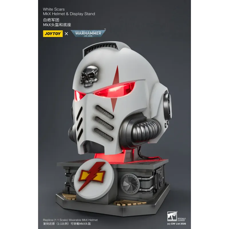 Warhammer 40K White Scars MkX Helmet JOYTOY