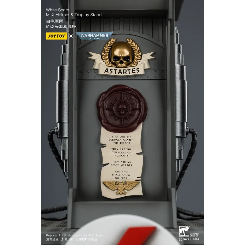 Warhammer 40K White Scars MkX Helmet JOYTOY