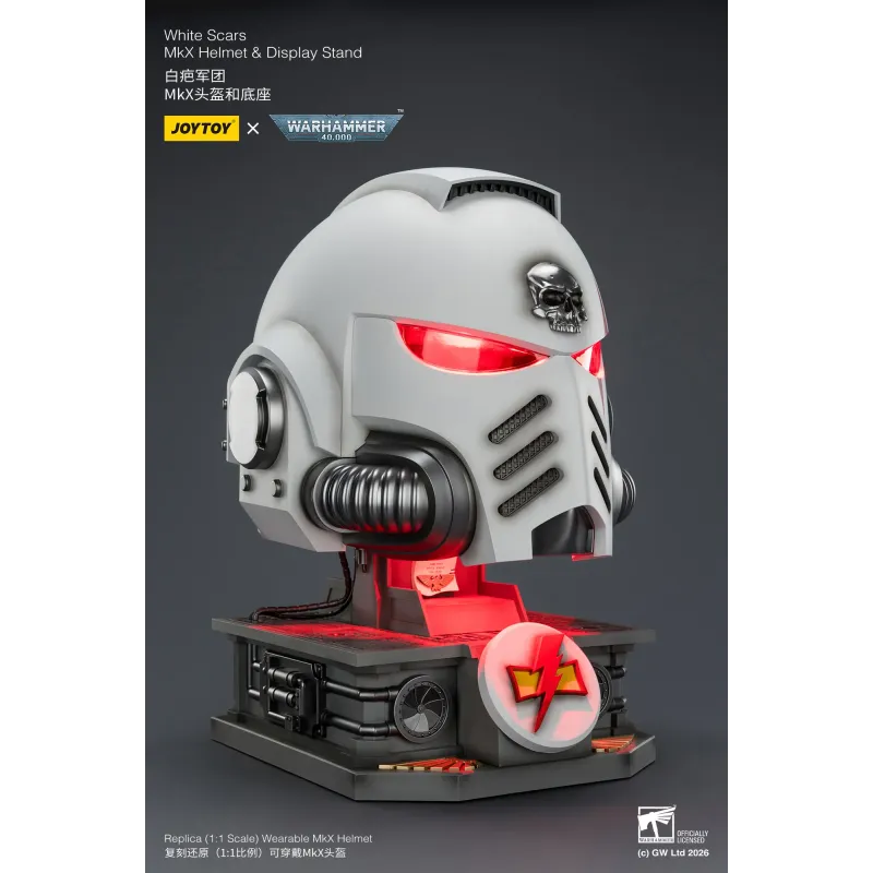 Warhammer 40K White Scars MkX Helmet JOYTOY