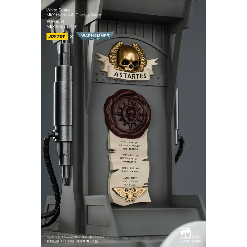 Warhammer 40K White Scars MkX Helmet JOYTOY