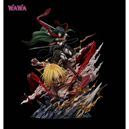 Attack on Titan Mikasa Ackerman & Female Titan WAWA Studio