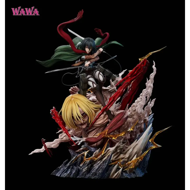 Attack on Titan Mikasa Ackerman & Female Titan WAWA Studio