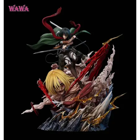 Attack on Titan Mikasa Ackerman & Female Titan WAWA Studio