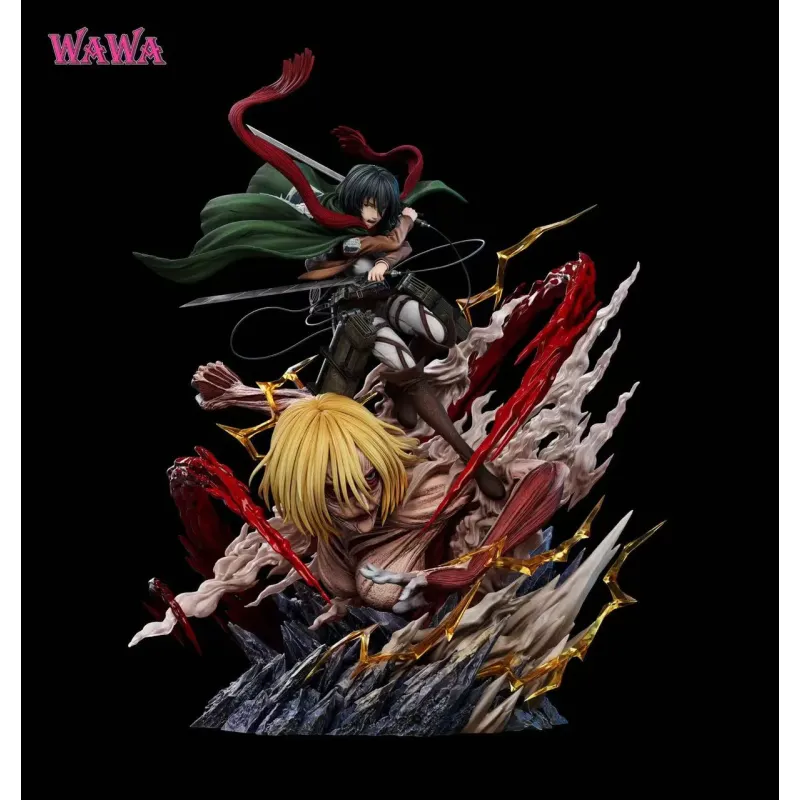 Attack on Titan Mikasa Ackerman & Female Titan WAWA Studio