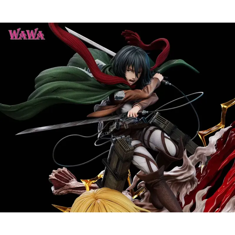 Attack on Titan Mikasa Ackerman & Female Titan WAWA Studio
