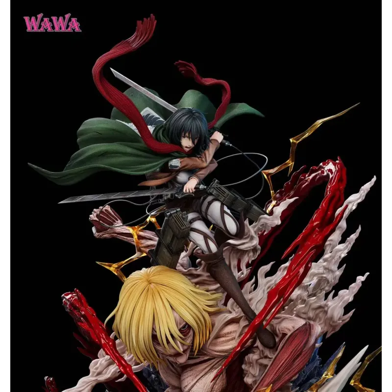 Attack on Titan Mikasa Ackerman & Female Titan WAWA Studio