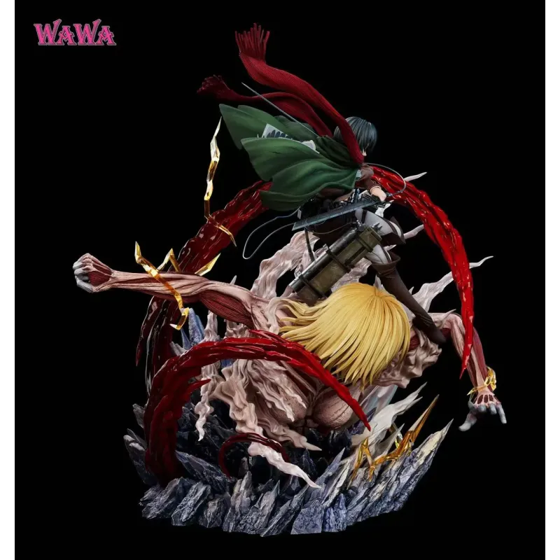 Attack on Titan Mikasa Ackerman & Female Titan WAWA Studio