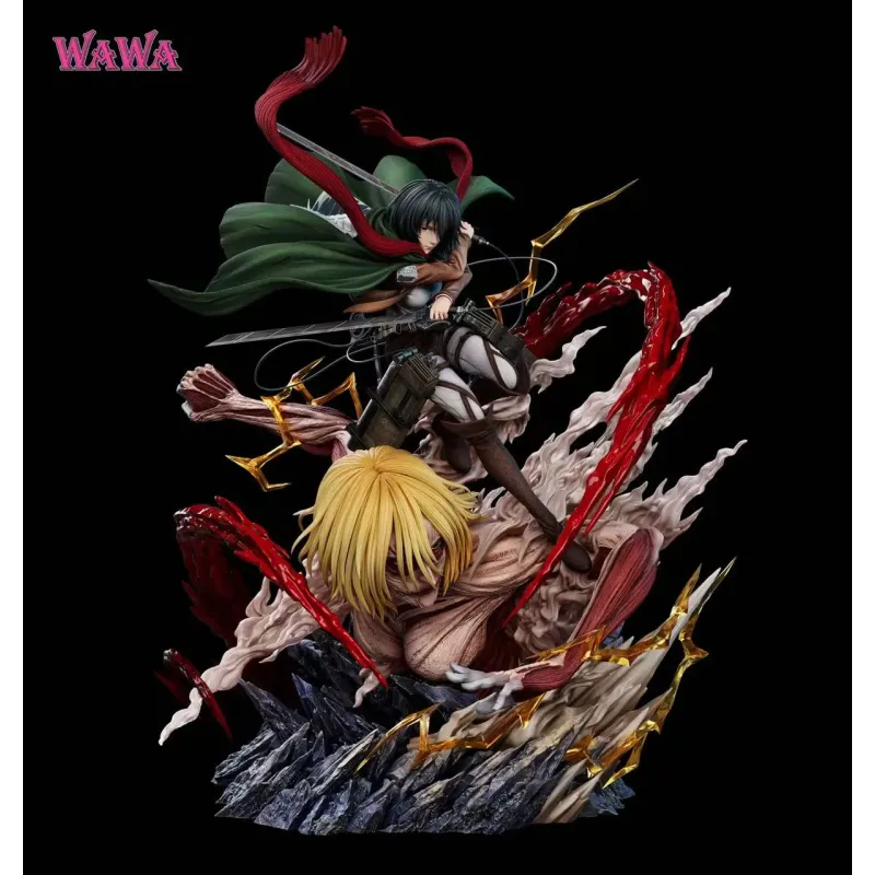 Attack on Titan Mikasa Ackerman & Female Titan WAWA Studio