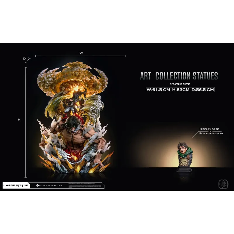 Attack on Titan Eren Jaeger Transformation Hertz Studio