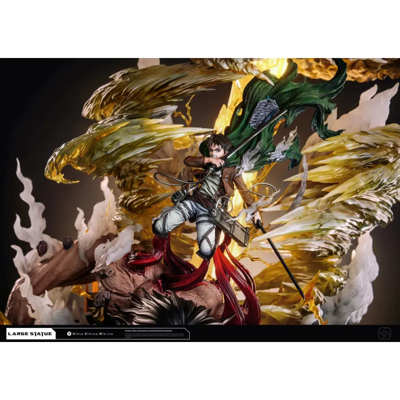 Attack on Titan Eren Jaeger Transformation Hertz Studio