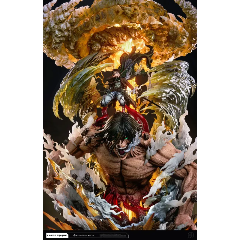 Attack on Titan Eren Jaeger Transformation Hertz Studio