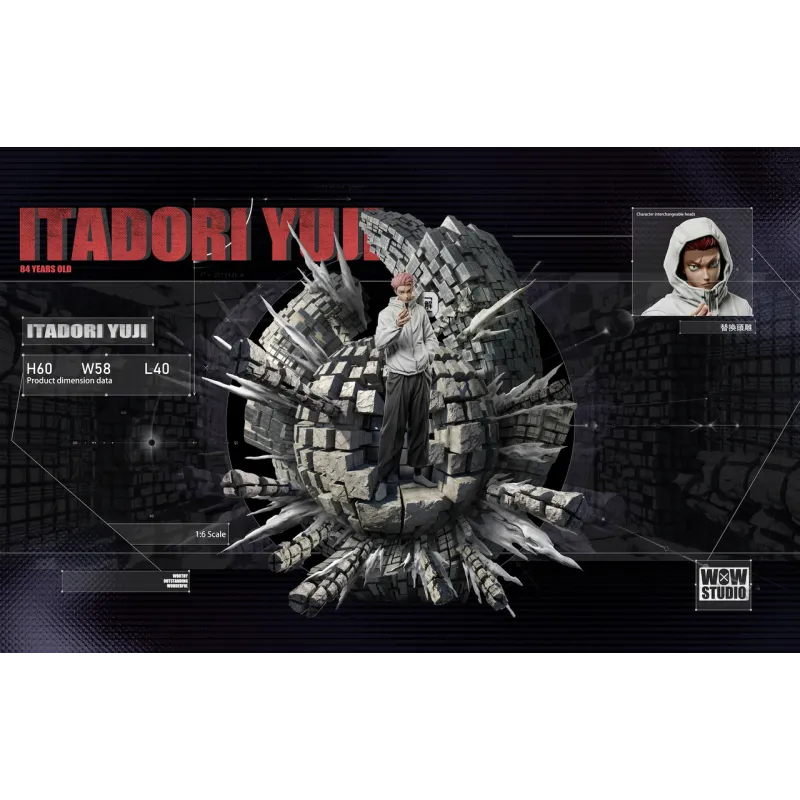 WOW Studio Yuji Itadori - Figura Coleccionable Única
