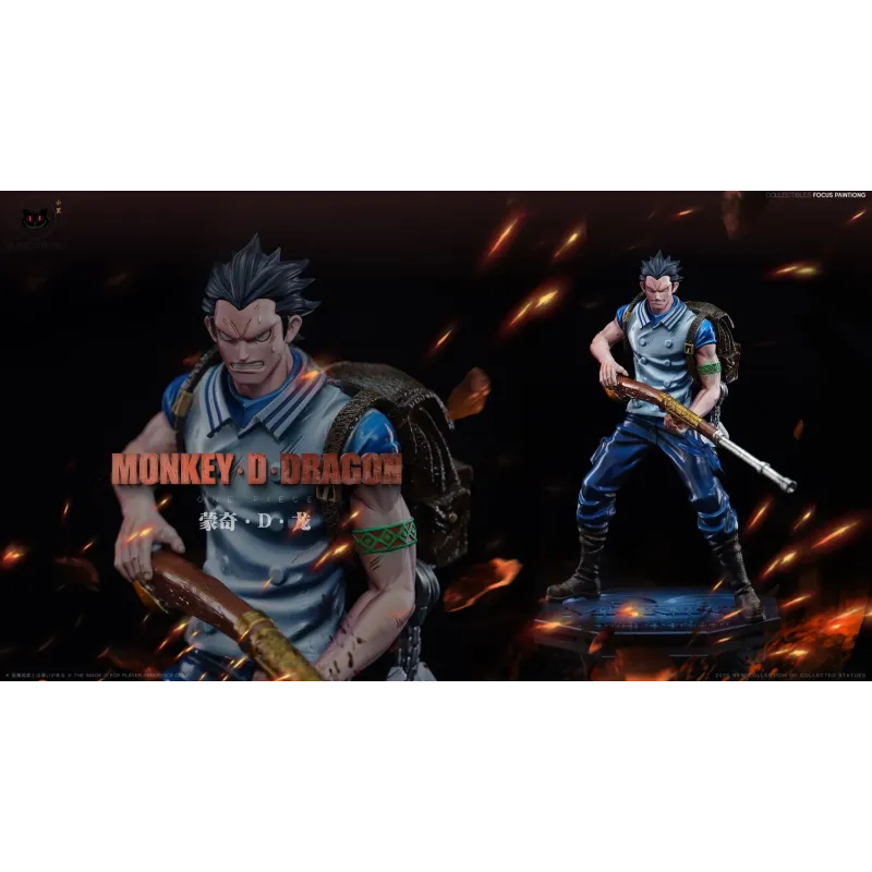 One Piece Young Monkey D Dragon Black Studio