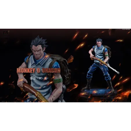 One Piece Young Monkey D Dragon Black Studio