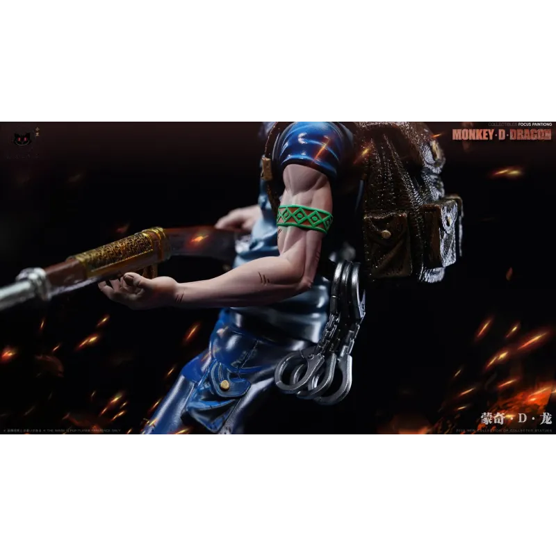 One Piece Young Monkey D Dragon Black Studio