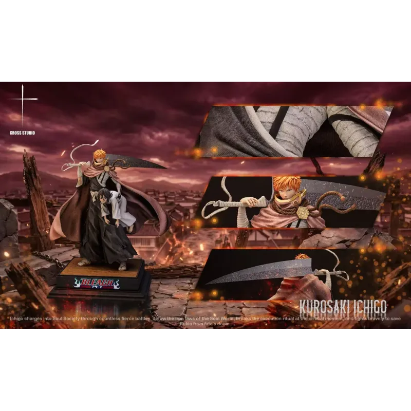 Bleach Ichigo & Rukia Cross Studio