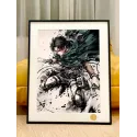 Attack on Titan Ink Levi Decorative Painting XingKong Studio