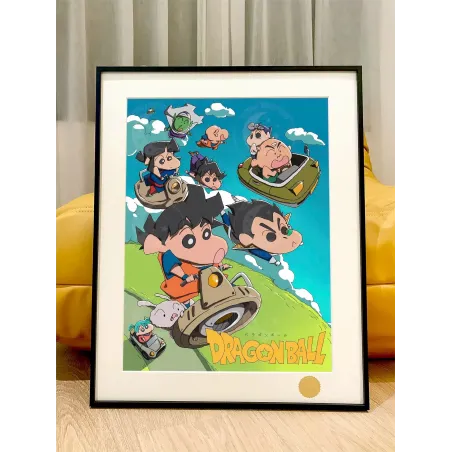 Crayon Shin Chan Dragon Ball Version Crayon Shin-chan Decorative Painting XingKong Studio
