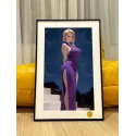 Dragon Ball Z Android 18 Violet Dress Decorative Painting Xingkong Studio