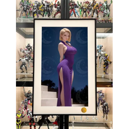 Dragon Ball Z Android 18 Violet Dress Decorative Painting Xingkong Studio