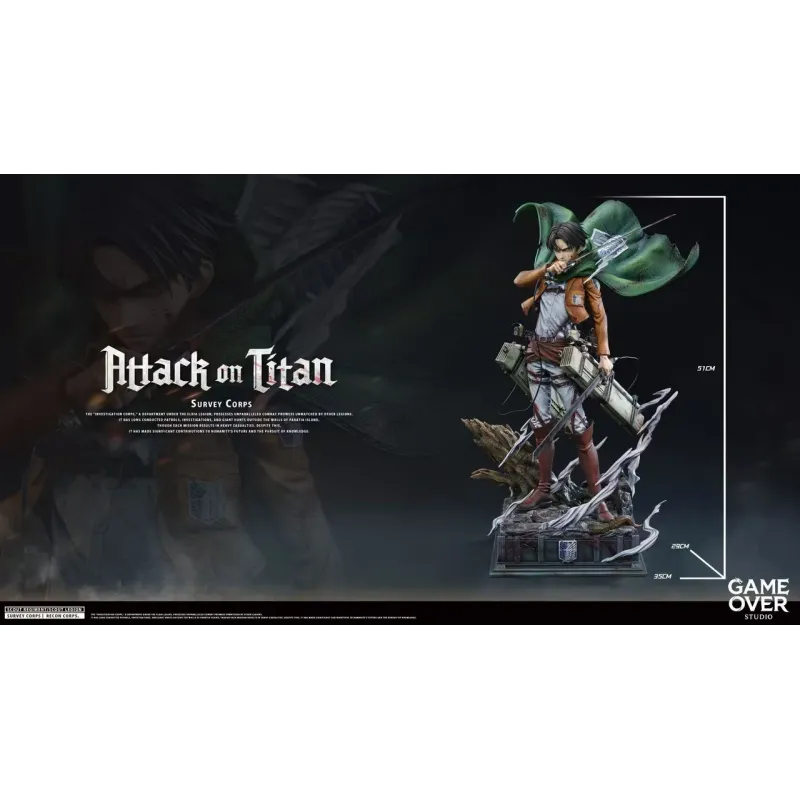 Attack on Titan Levi Ackerman Game Over Studio