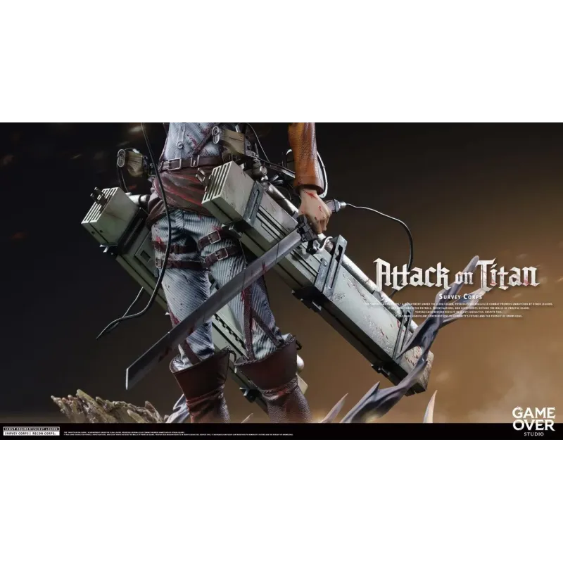 Attack on Titan Levi Ackerman Game Over Studio