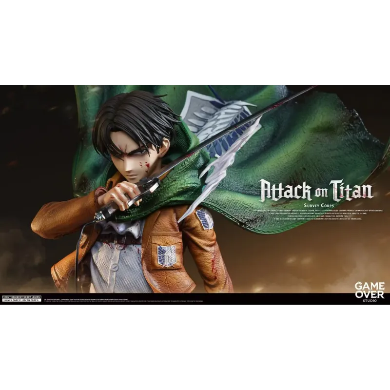 Attack on Titan Levi Ackerman Game Over Studio