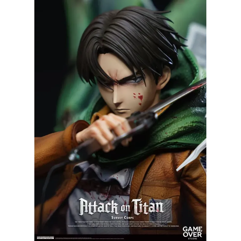 Attack on Titan Levi Ackerman Game Over Studio