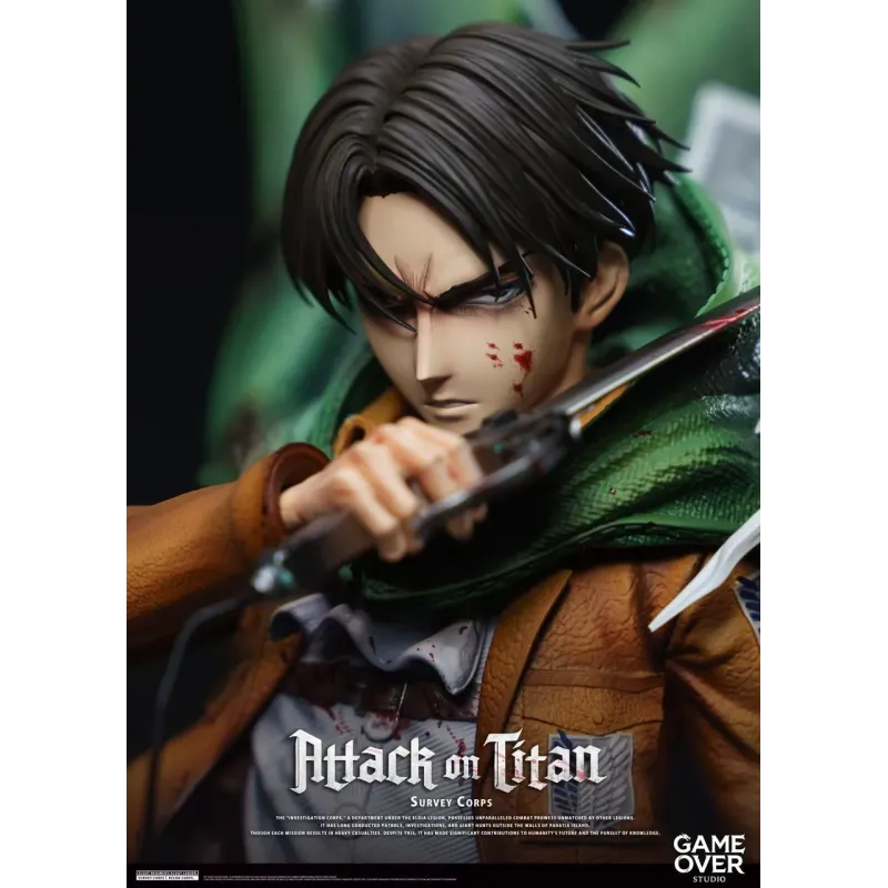 Attack on Titan Levi Ackerman Game Over Studio